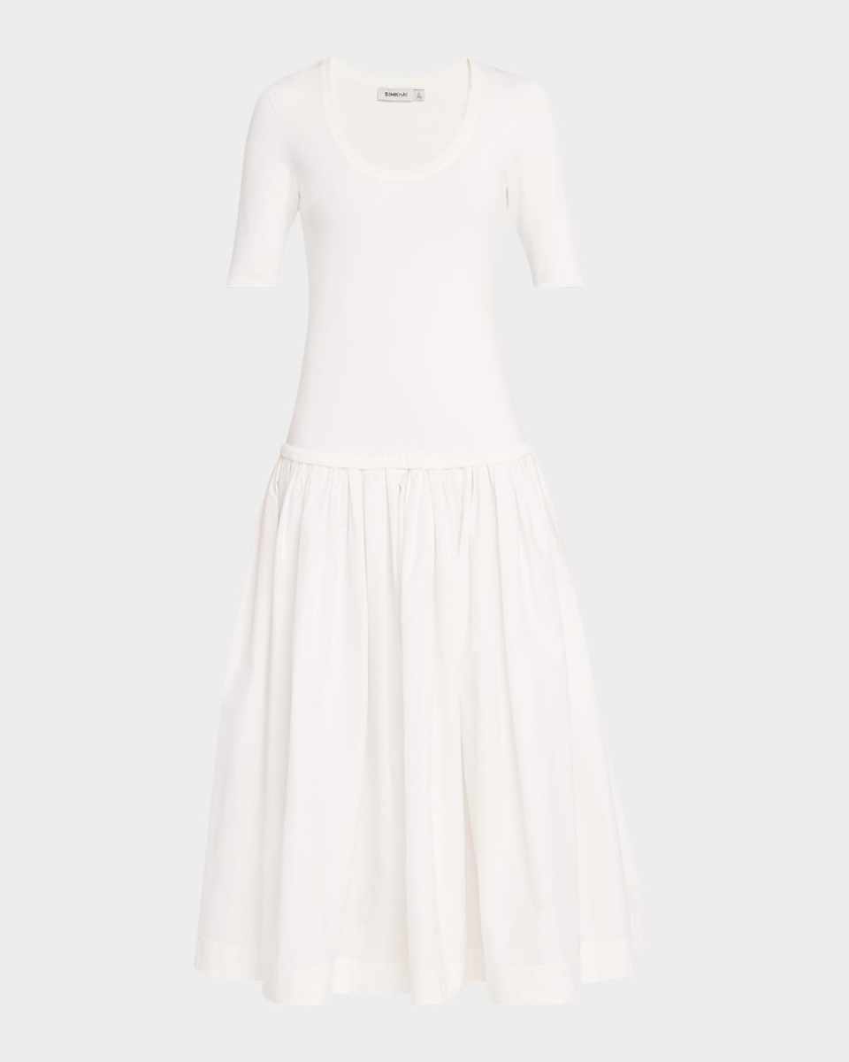 Patton Drop-Waist Midi Dress